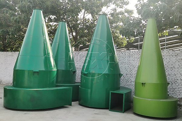 Dust collector for fertilizer making without pollution