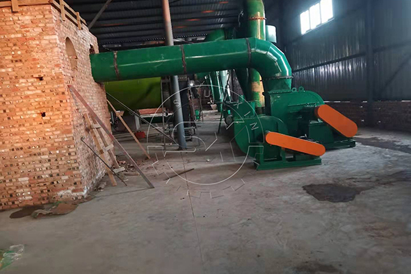 Fans for better drying in fertilizer making process