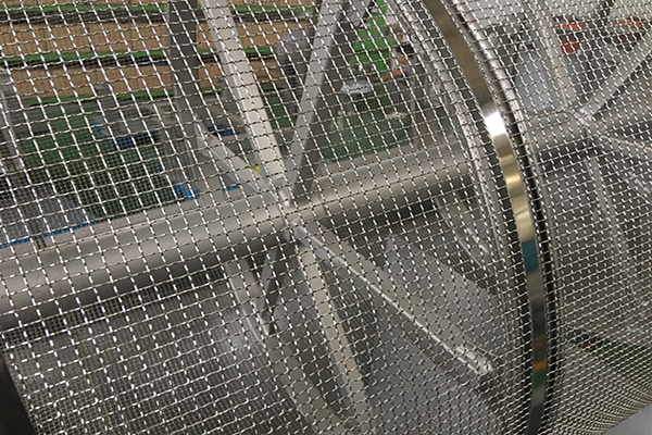 Galvanized steel net for fertilizer sieve