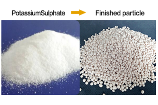 Potassium materials as compound fertilizer production
