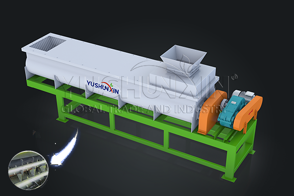 Double shaft mixer for better bio fertilizer making