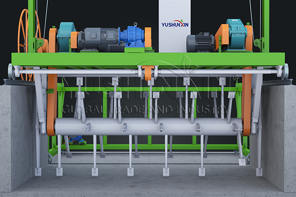 groove type compost turner for sale