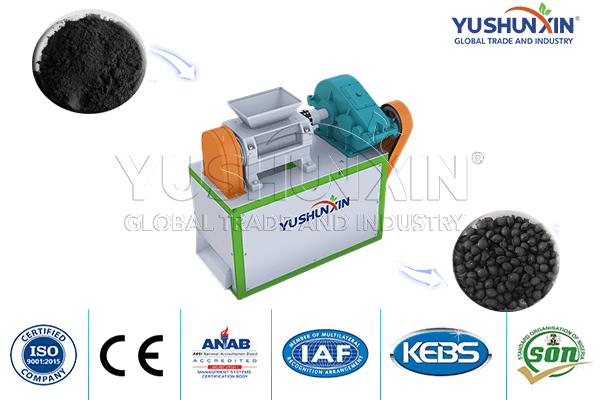 roller press granulator for carbon black pellet making