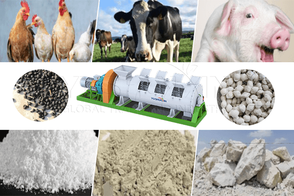 stirring teeth granulation machine for organic and compound fertilizer making