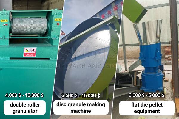 $3,000-$15,000 economical price fertilizer granulation machines