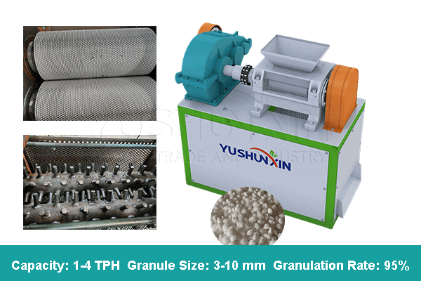 roller press fertilizer granulator machine design
