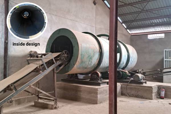 rotary drum granule mixer for large scale blended NPK fertilizer plant