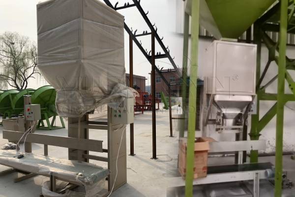 single bucket bagging machine for small scale BB fertilizer system