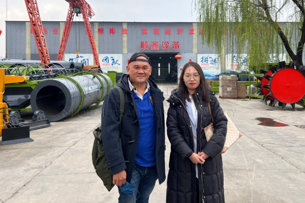 Malaysia fertilizer machine buyer visit YUSHUNXIN factory