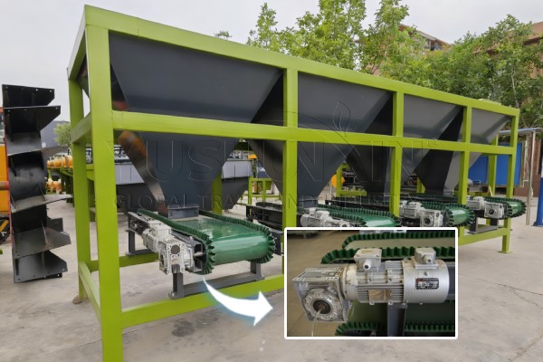 machine for feed fertilizer materials with 0.2% precision