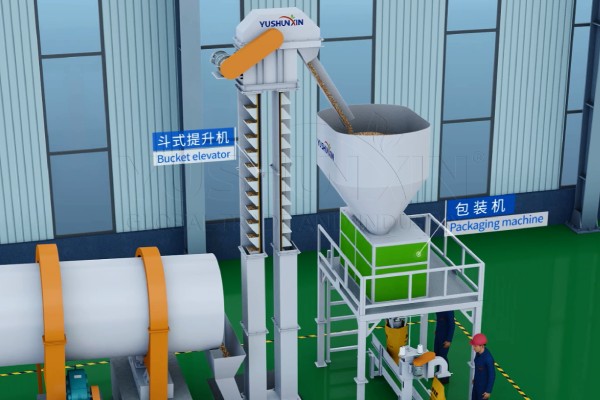 labor force blended NPK fertilizer bagging