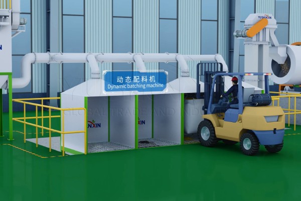 material feeding for BB fertilizer making