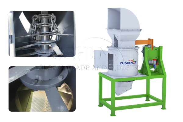 vertical crusher for large scale compost powder making