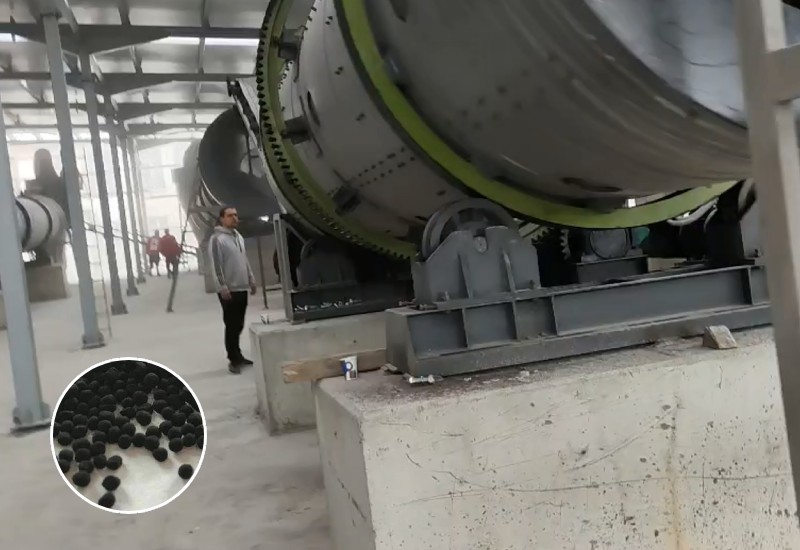 industrial carbon black granulation factory working