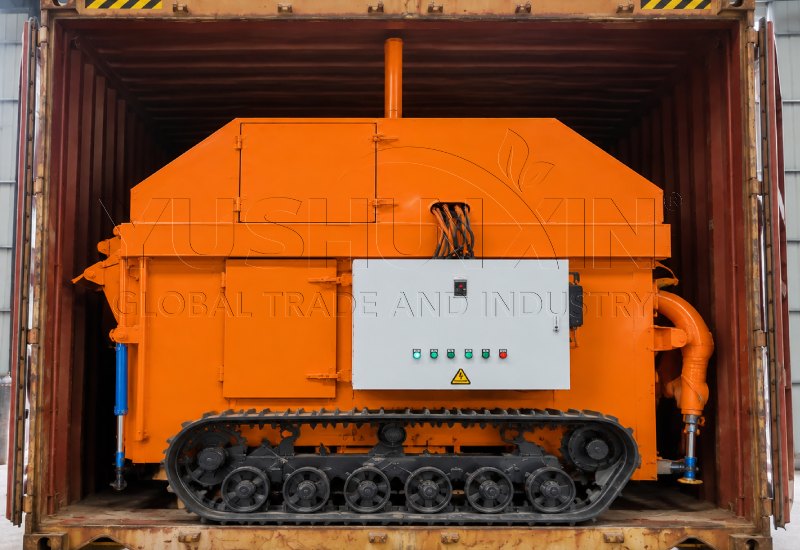 electric windrow composting machine delivery